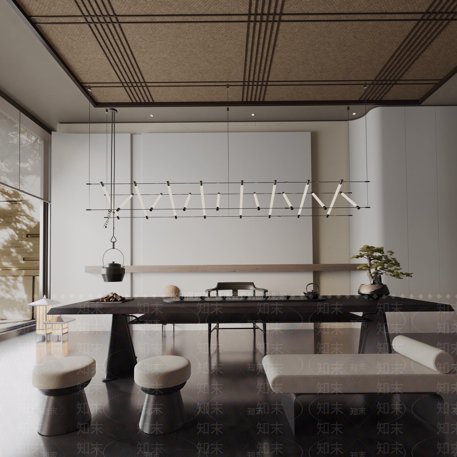 现代餐桌3D模型下载【ID:1192033055】