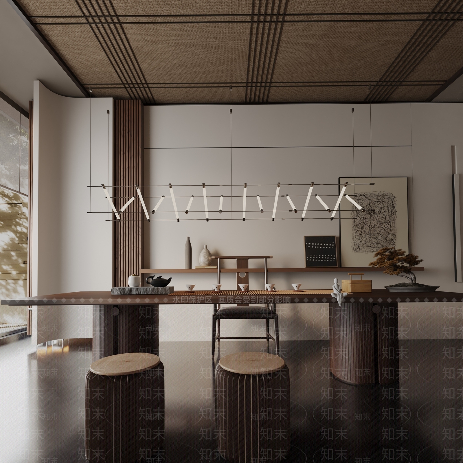 现代餐桌3D模型下载【ID:1192034557】