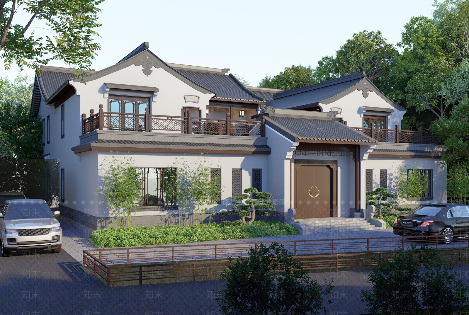 中式四合院SU模型下载【ID:1192036519】