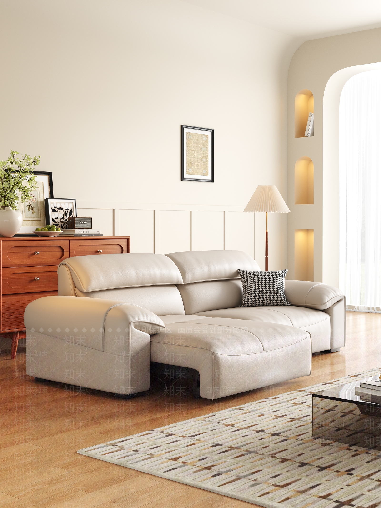 现代北欧双人沙发3D模型下载【ID:1192036723】