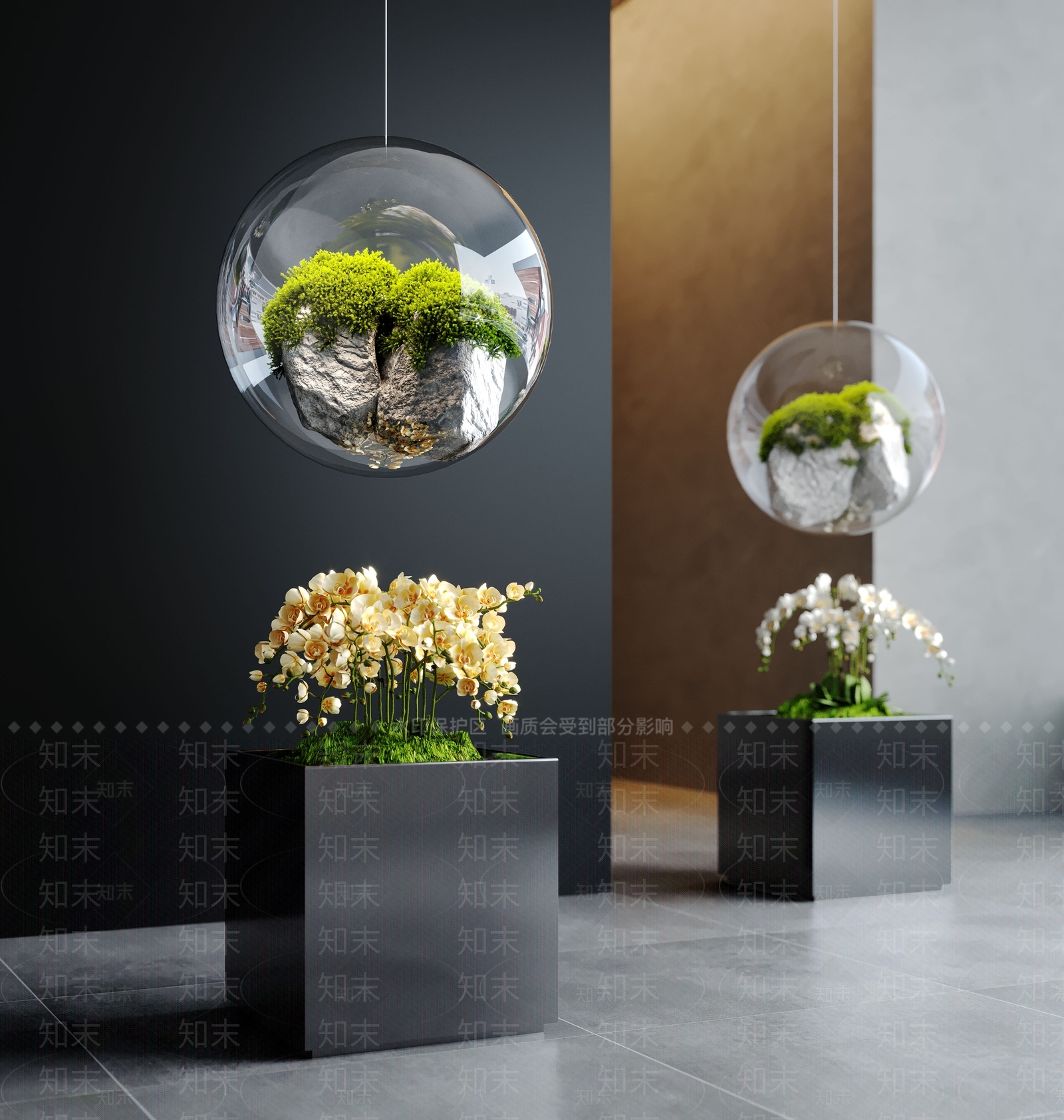 现代艺术装置3D模型下载【ID:1192039584】
