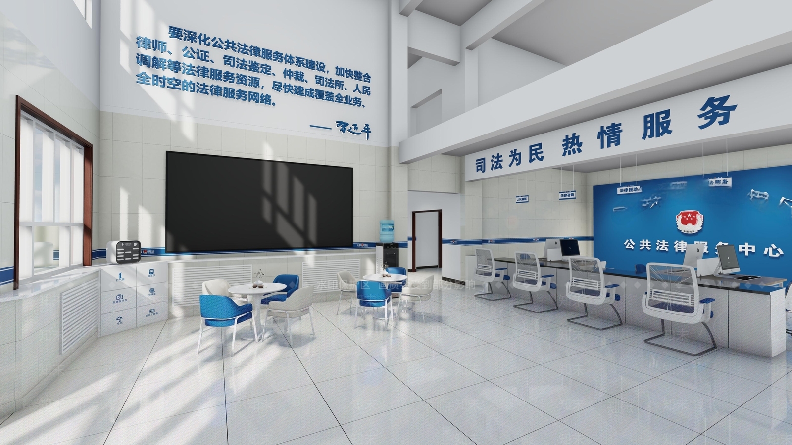 现代新中式文化展厅SU模型下载【ID:1192041236】