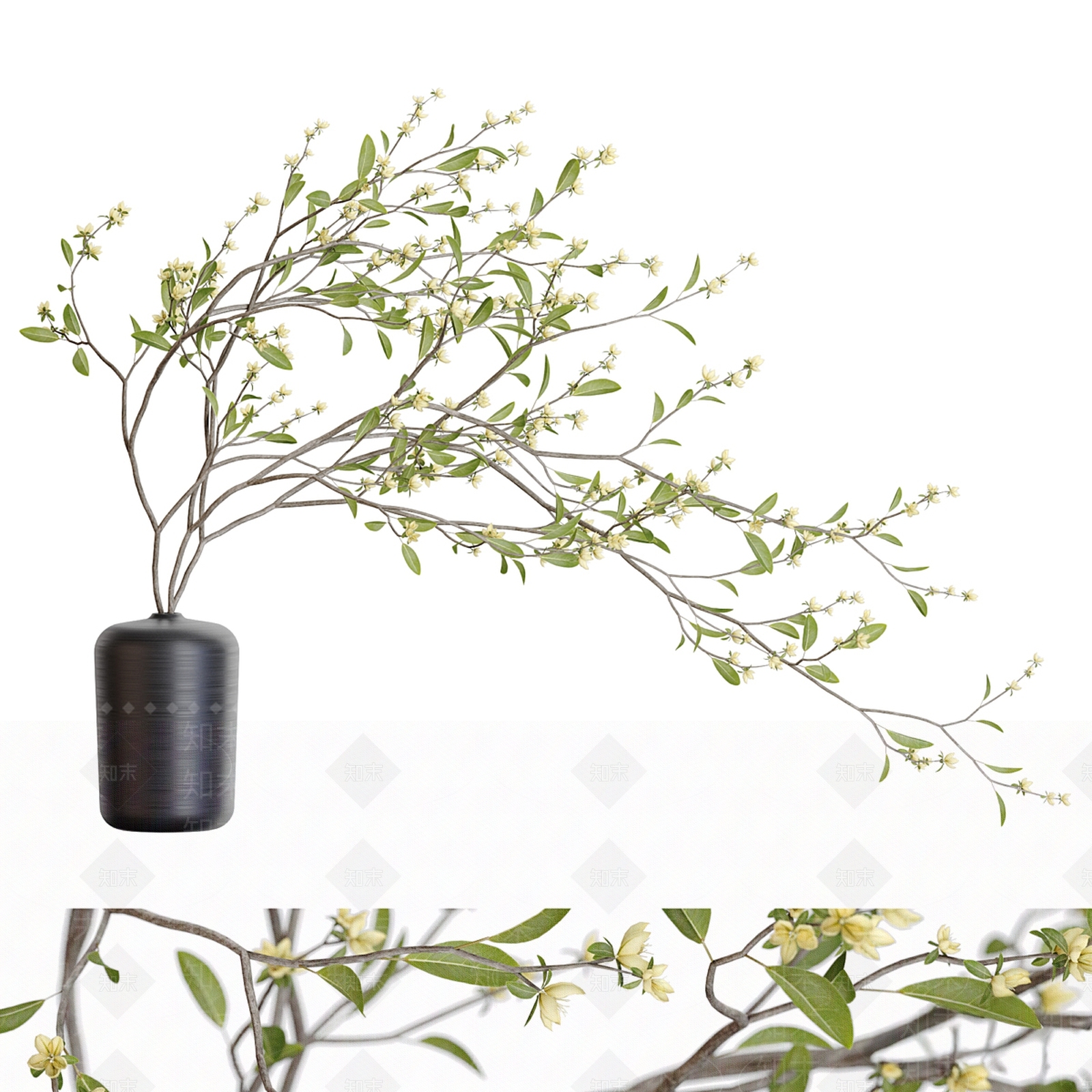 现代花艺3D模型下载【ID:1192042370】