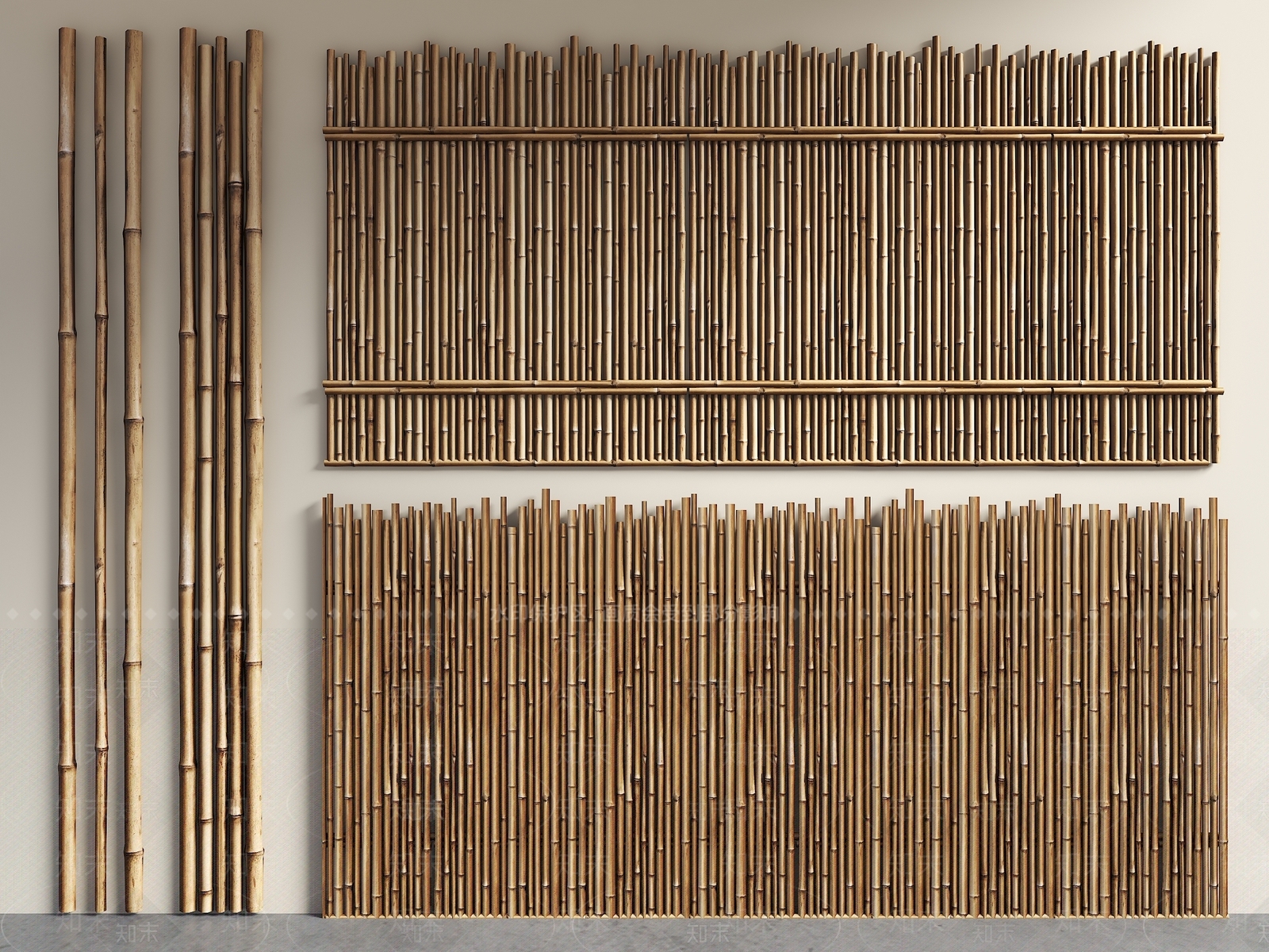 现代新中式围墙3D模型下载【ID:1192043712】