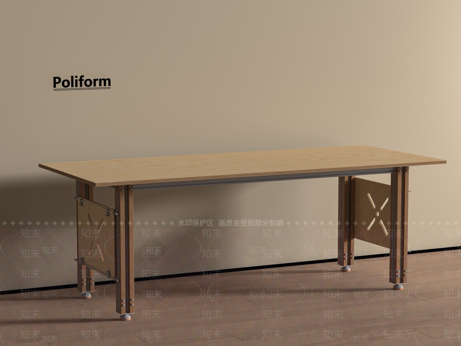 书桌3D模型精品下载_3dmax模型_知末网