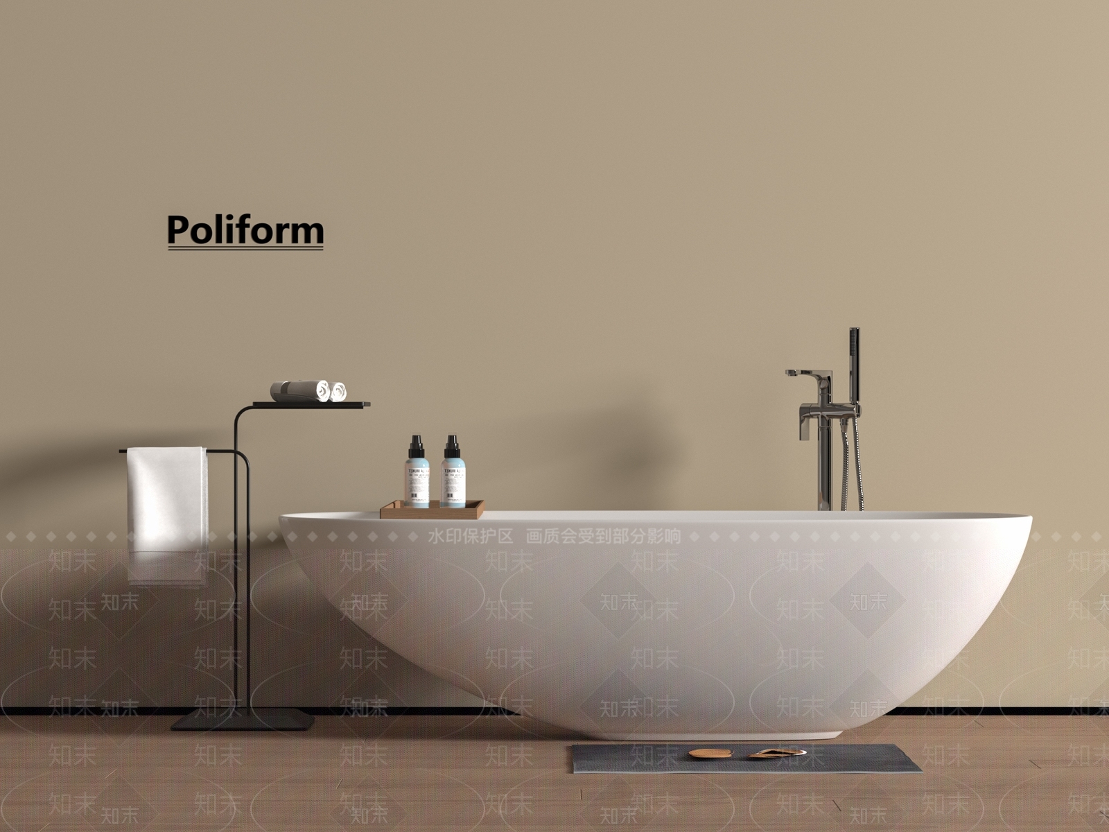 浴缸SU模型下载【ID:1192045067】