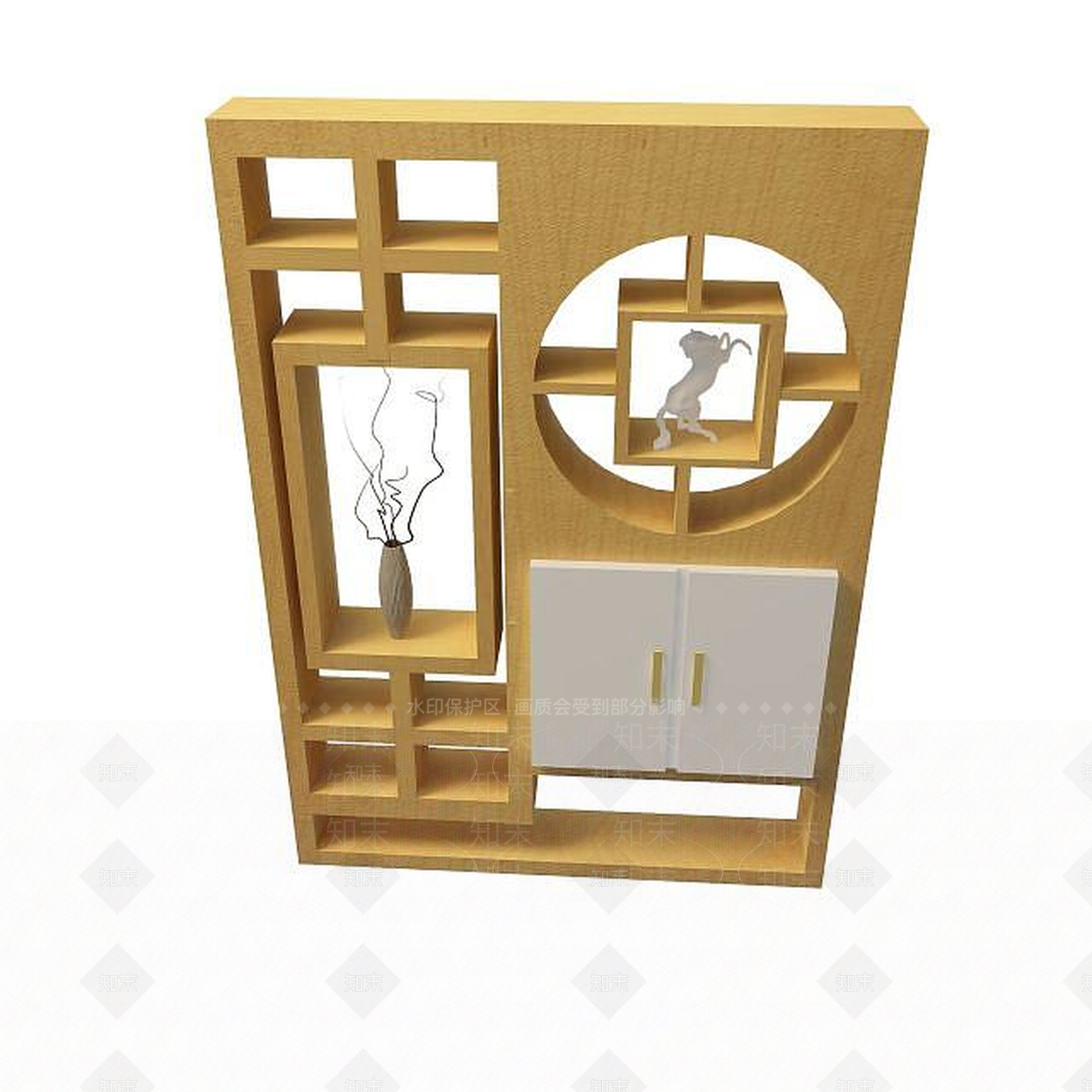 现代衣柜3D模型下载【ID:1192049771】