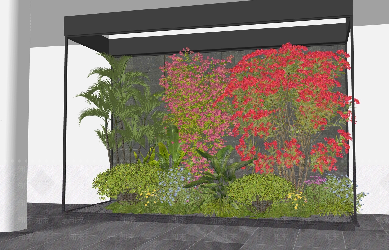 植物组合SU模型下载【ID:1192051256】