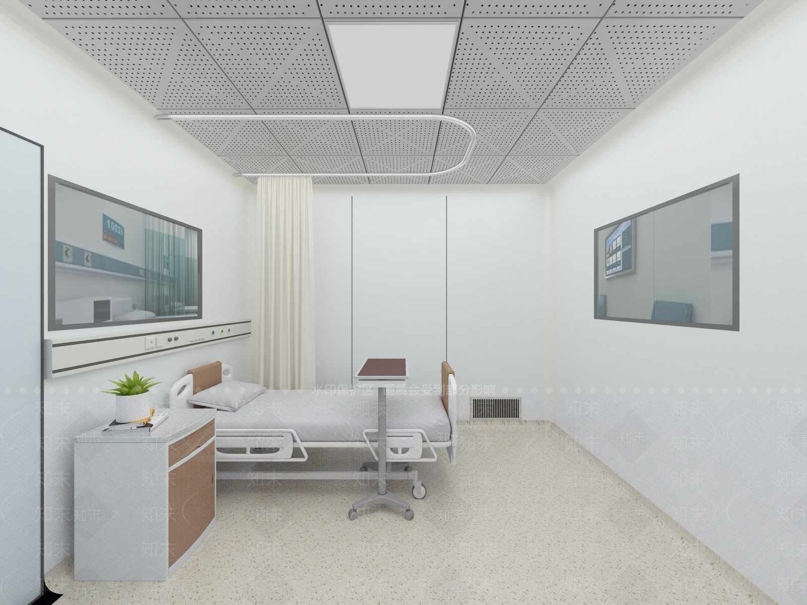 现代办公大厅3D模型下载【ID:1192052206】