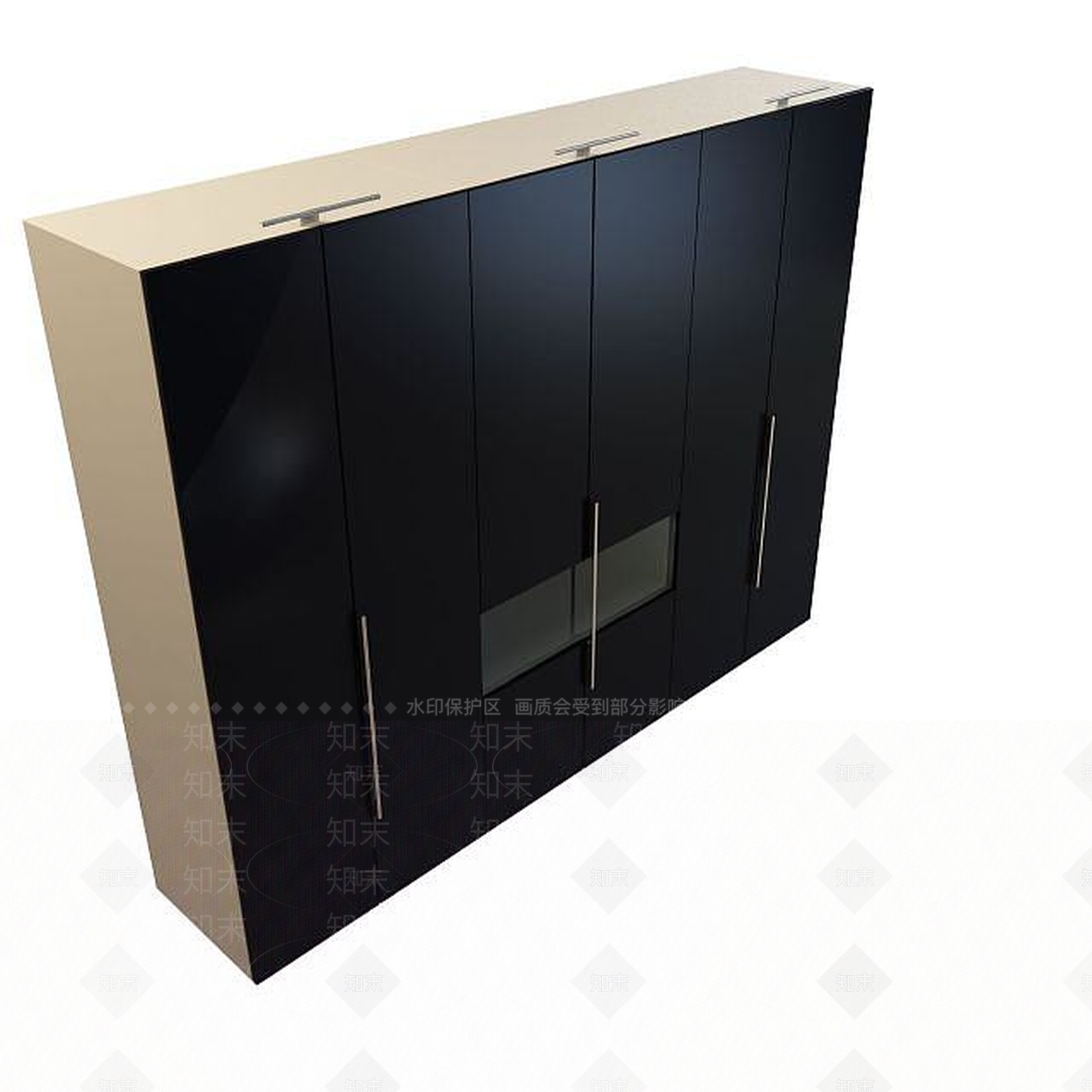 现代衣柜3D模型下载【ID:1199351949】