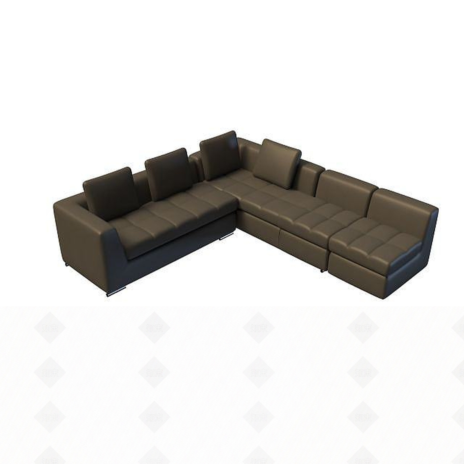 现代双人沙发3D模型下载【ID:1192054367】