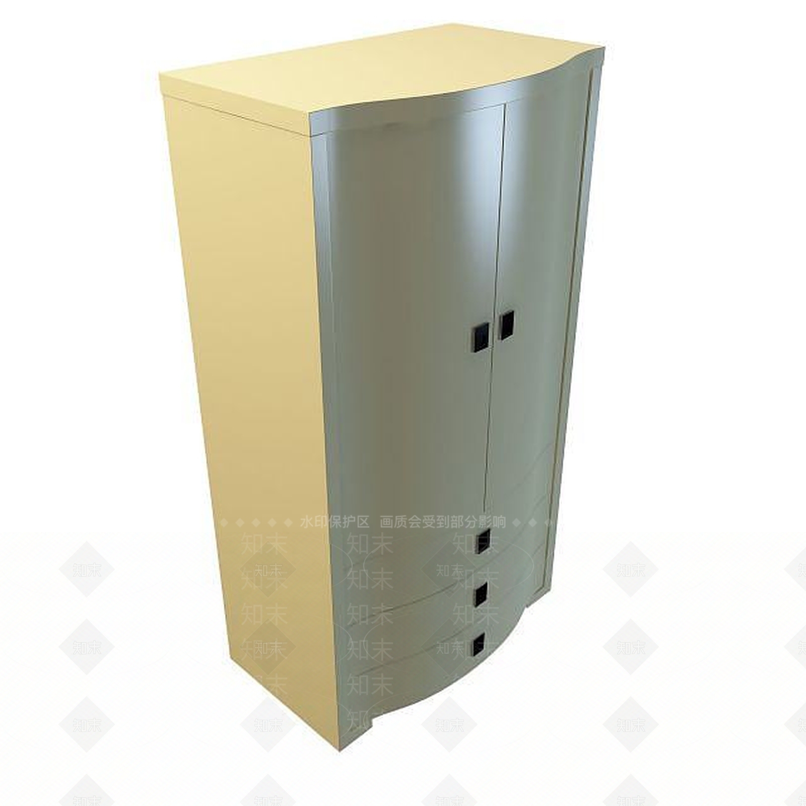现代衣柜3D模型下载【ID:1199351891】