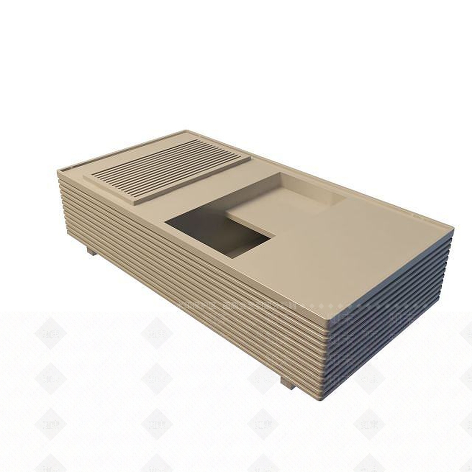 现代书桌3D模型下载【ID:1199355688】