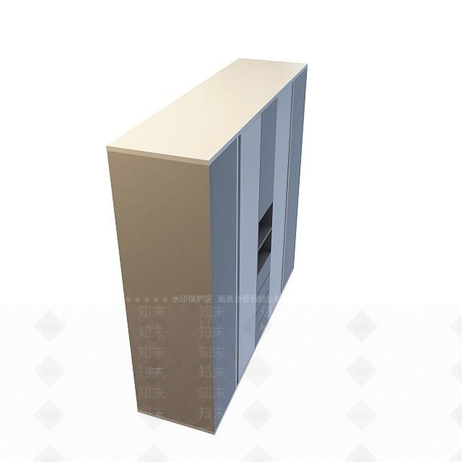现代衣柜3D模型下载【ID:1199351582】