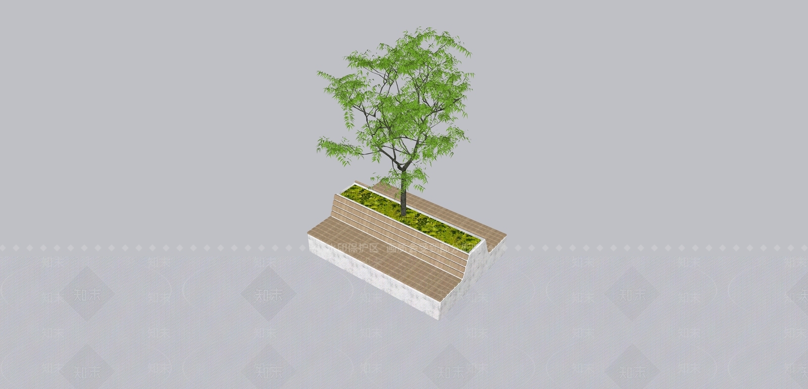 现代景观座椅SU模型下载【ID:1192060456】