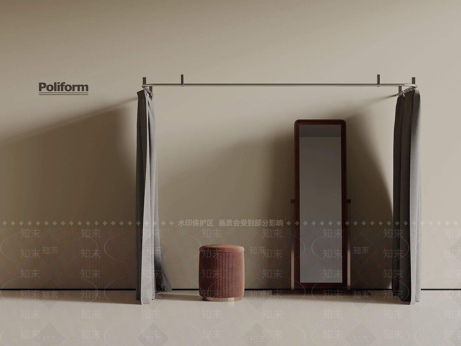 现代更衣室3D模型下载【ID:1192061604】