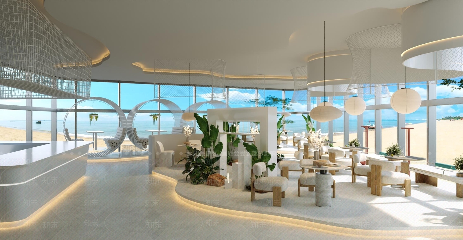 现代酒店大堂3D模型下载【ID:1215108339】