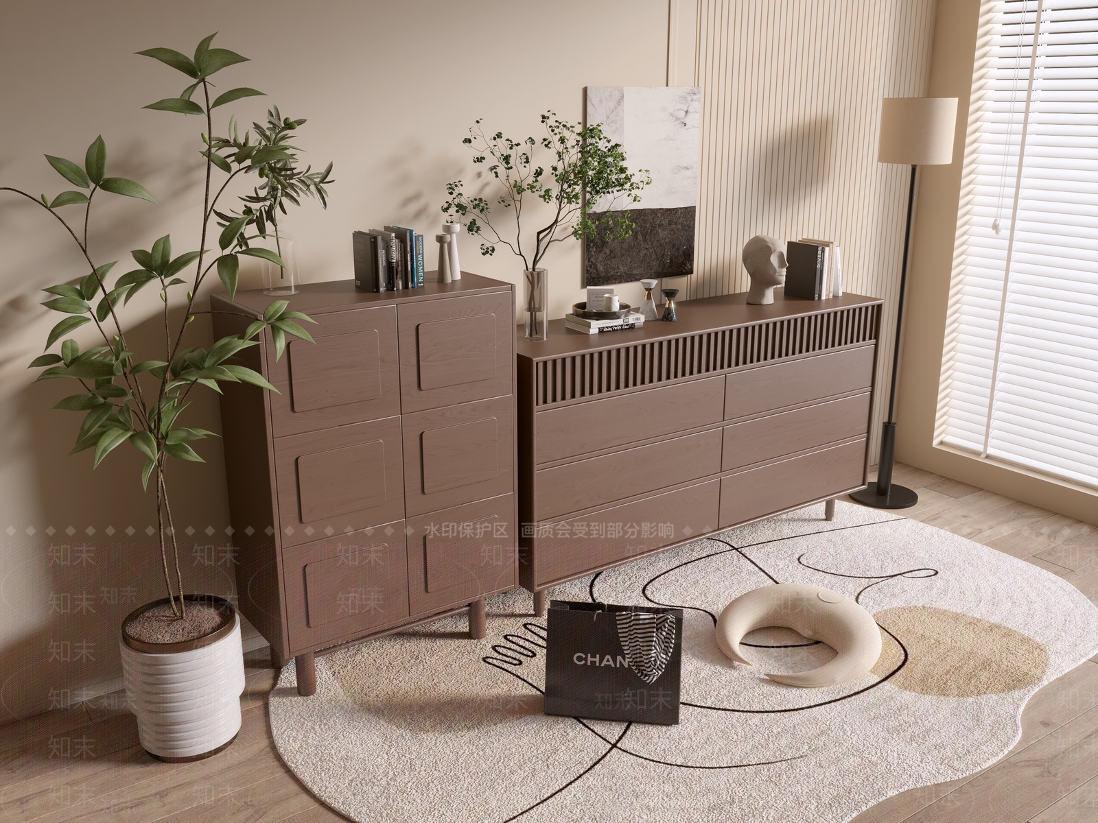 现代斗柜SU模型下载【ID:1192065947】