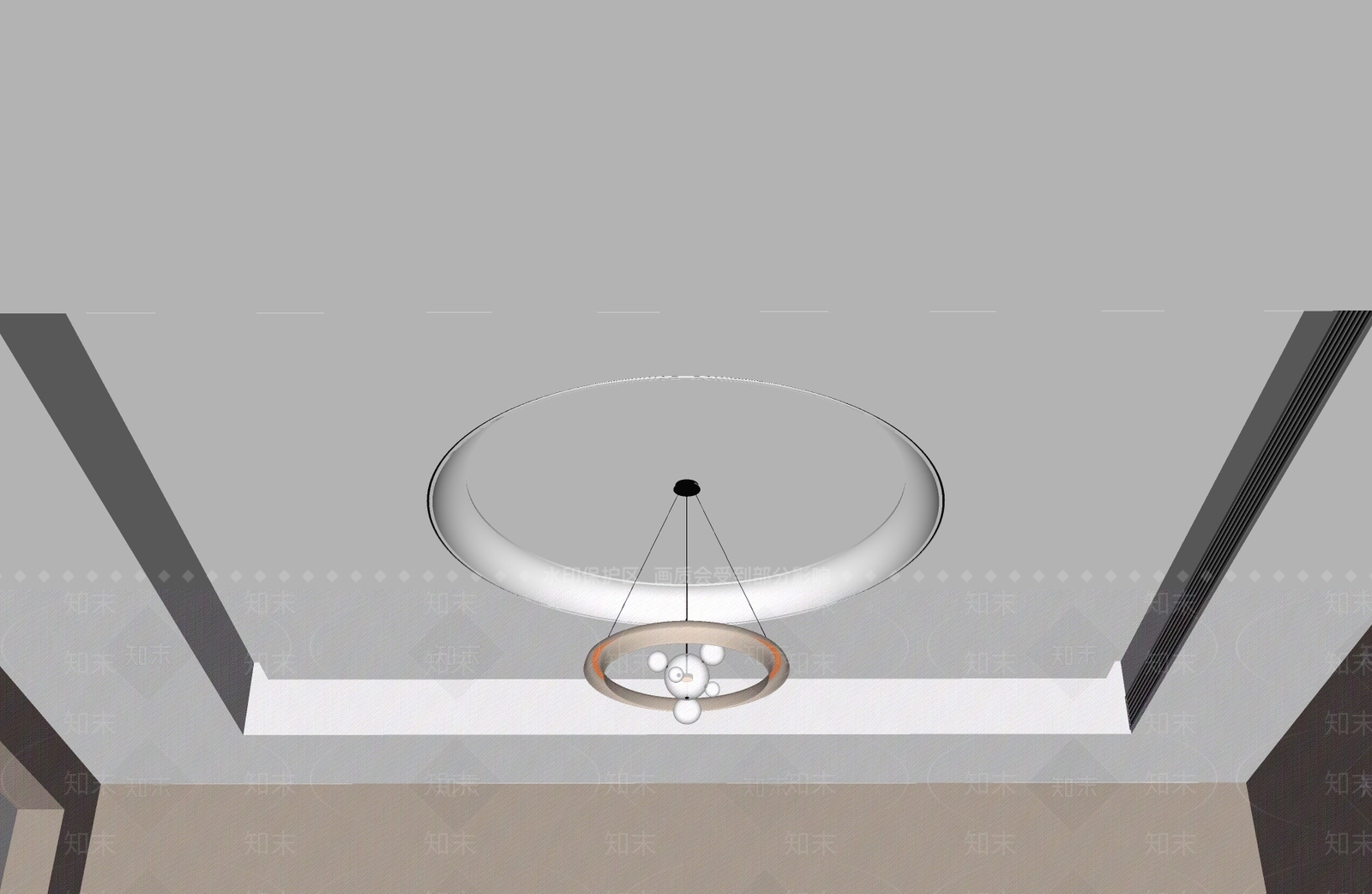 现代吊顶SU模型下载【ID:1192069070】