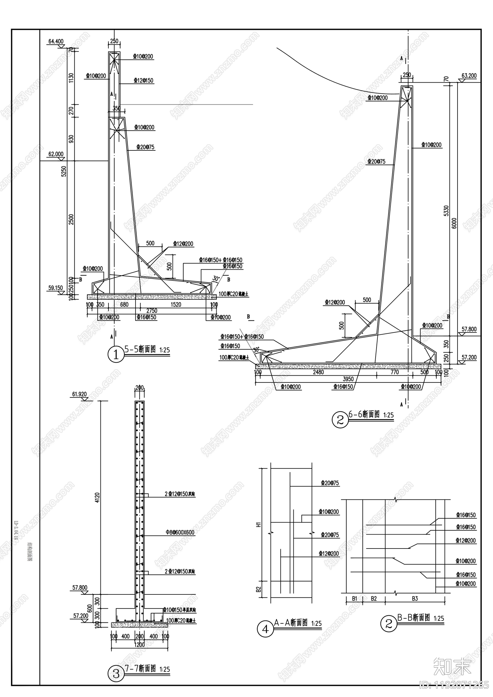 产业园景观cad施工图下载【ID:1192071265】