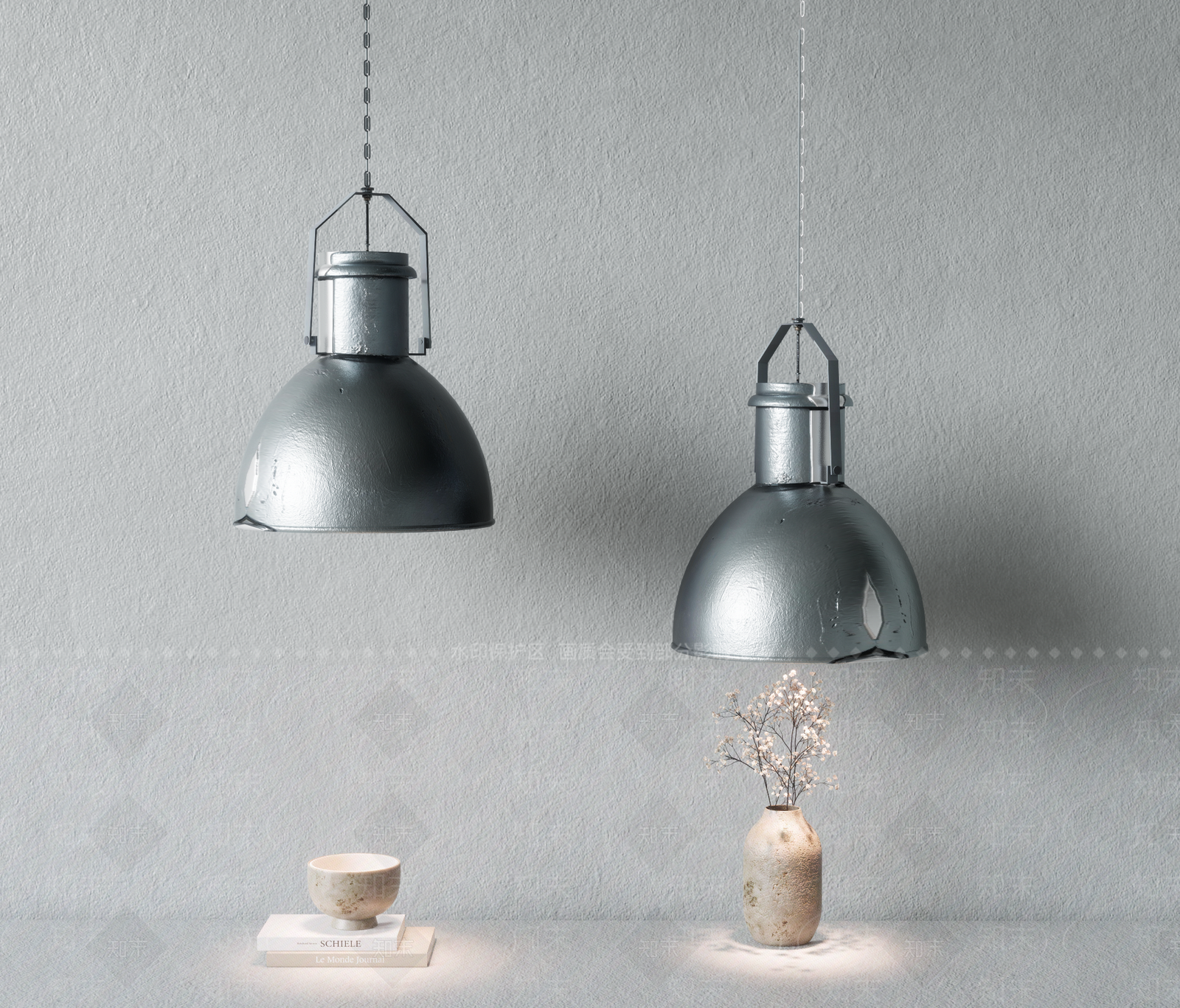 现代工业小吊灯3D模型下载【ID:1192072684】