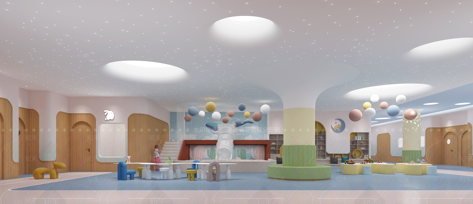 现代幼儿园3D模型下载【ID:1192082106】