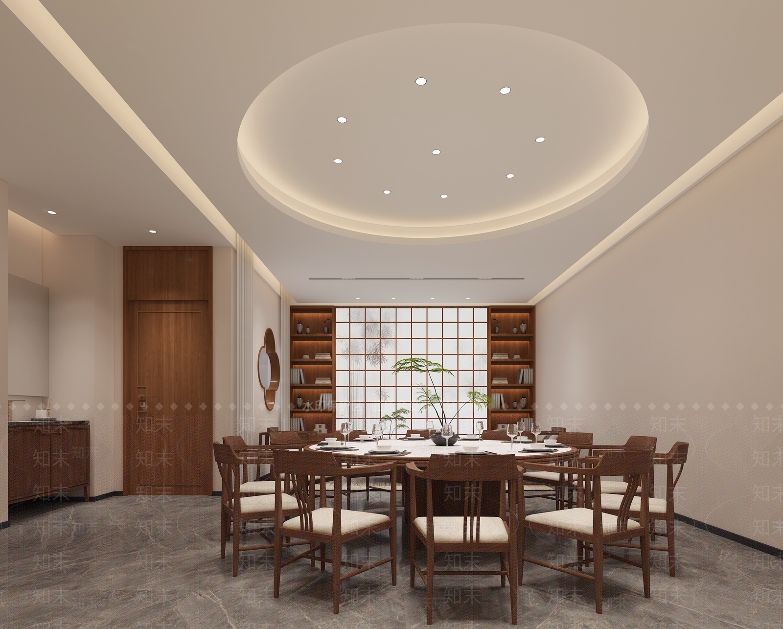 新中式包厢3D模型下载【ID:1192083480】