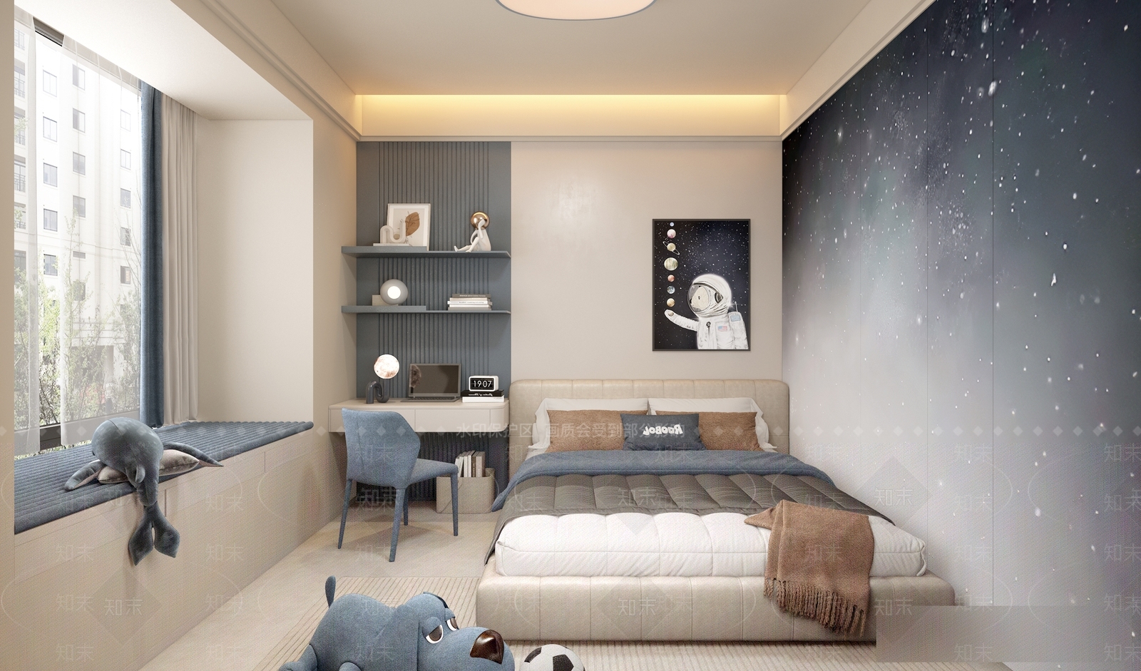 男孩房3D模型下载【ID:1192084096】