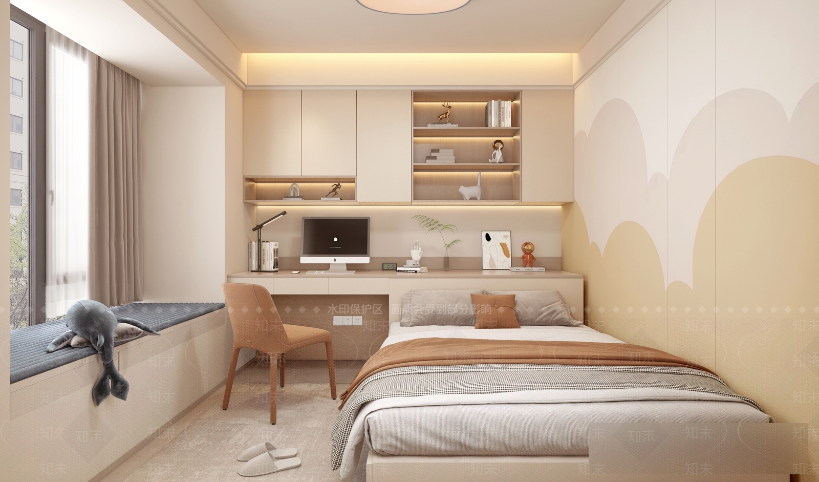 通用儿童房3D模型下载【ID:1192084047】