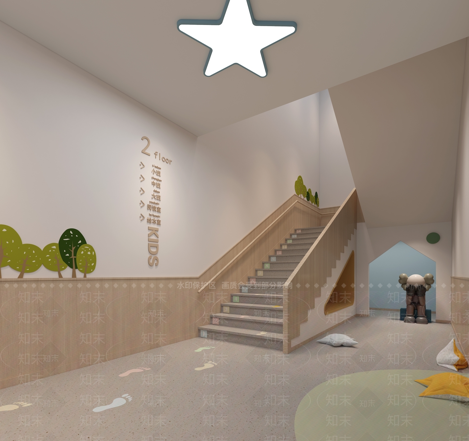 现代幼儿园3D模型下载【ID:1192084170】