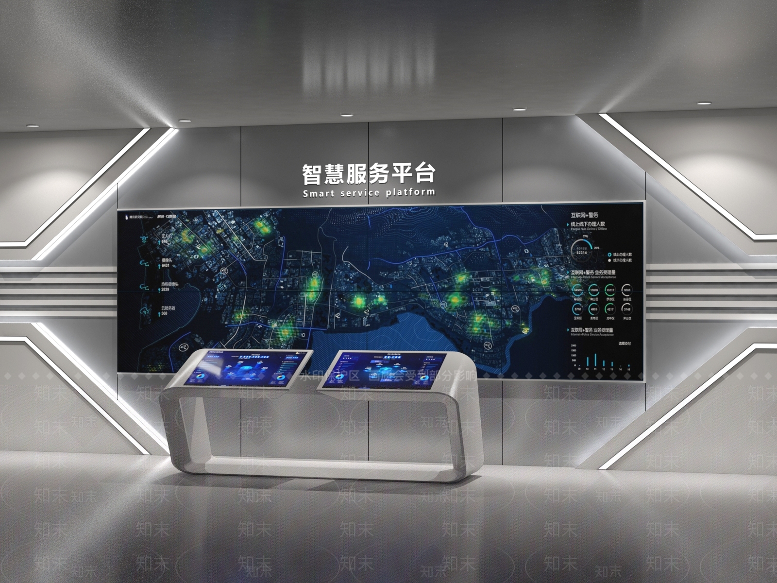 现代科技展厅SU模型下载【ID:1192084583】