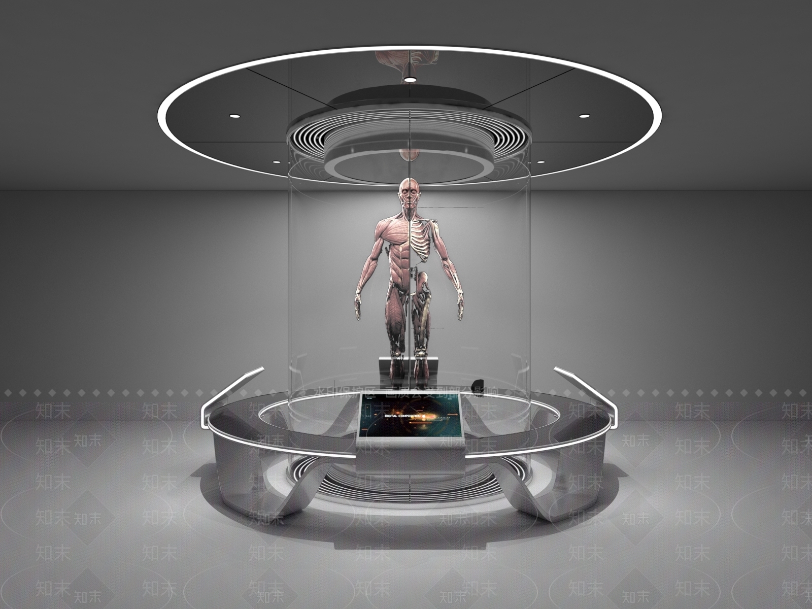 现代科技展厅SU模型下载【ID:1192084779】