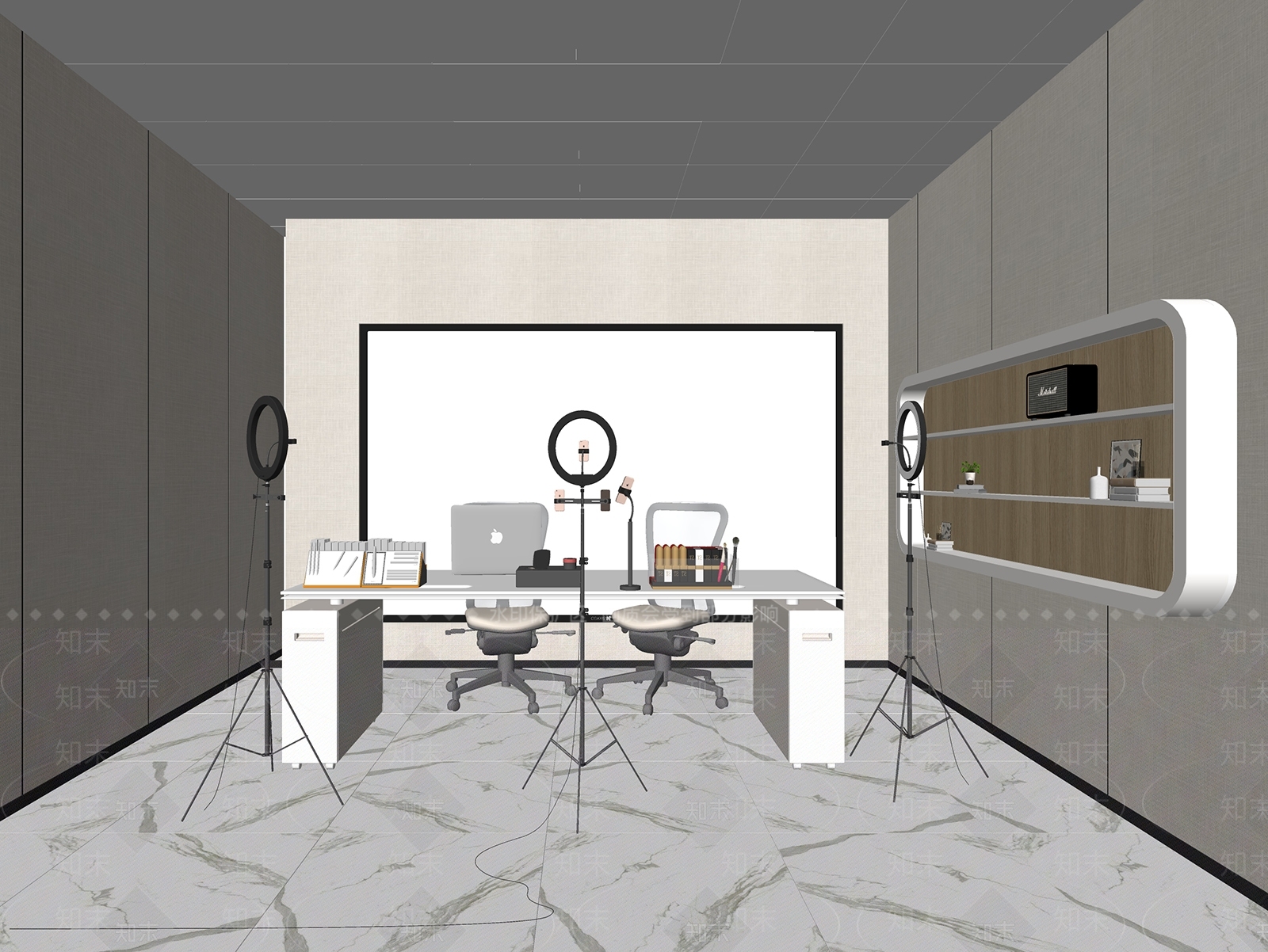 现代直播间SU模型下载【ID:1192088306】