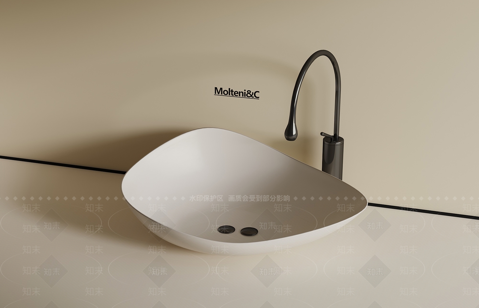 洗手台SU模型下载【ID:1192089100】