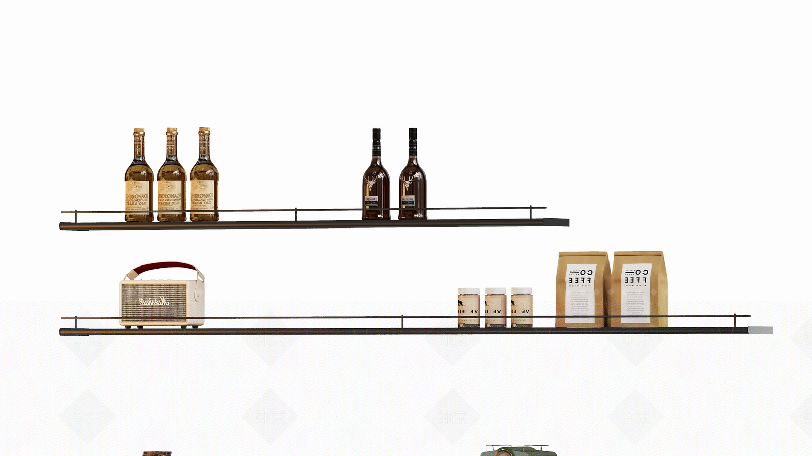 现代餐边柜3D模型下载【ID:1192091263】