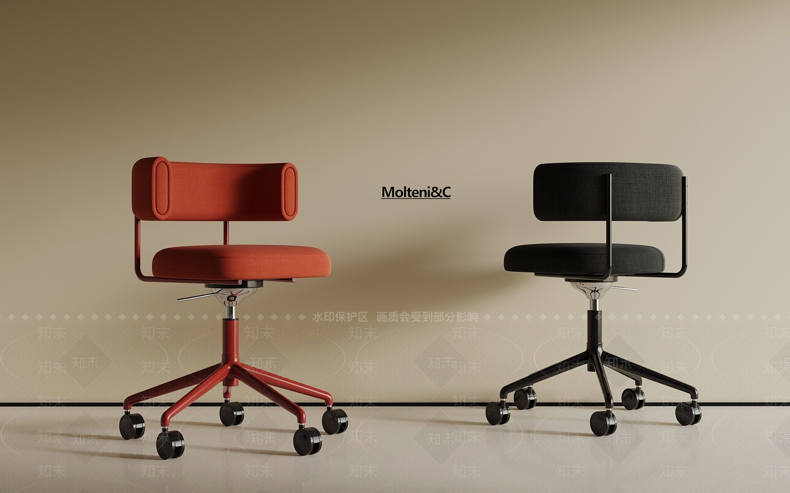 现代办公椅3D模型下载【ID:1192093895】