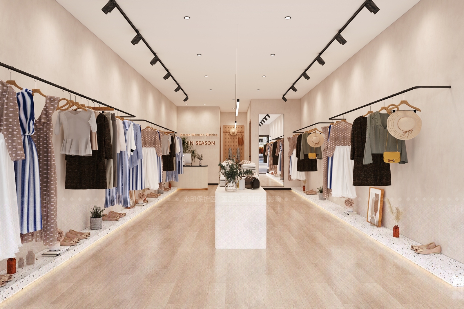 现代服装店3D模型下载【ID:1192094416】