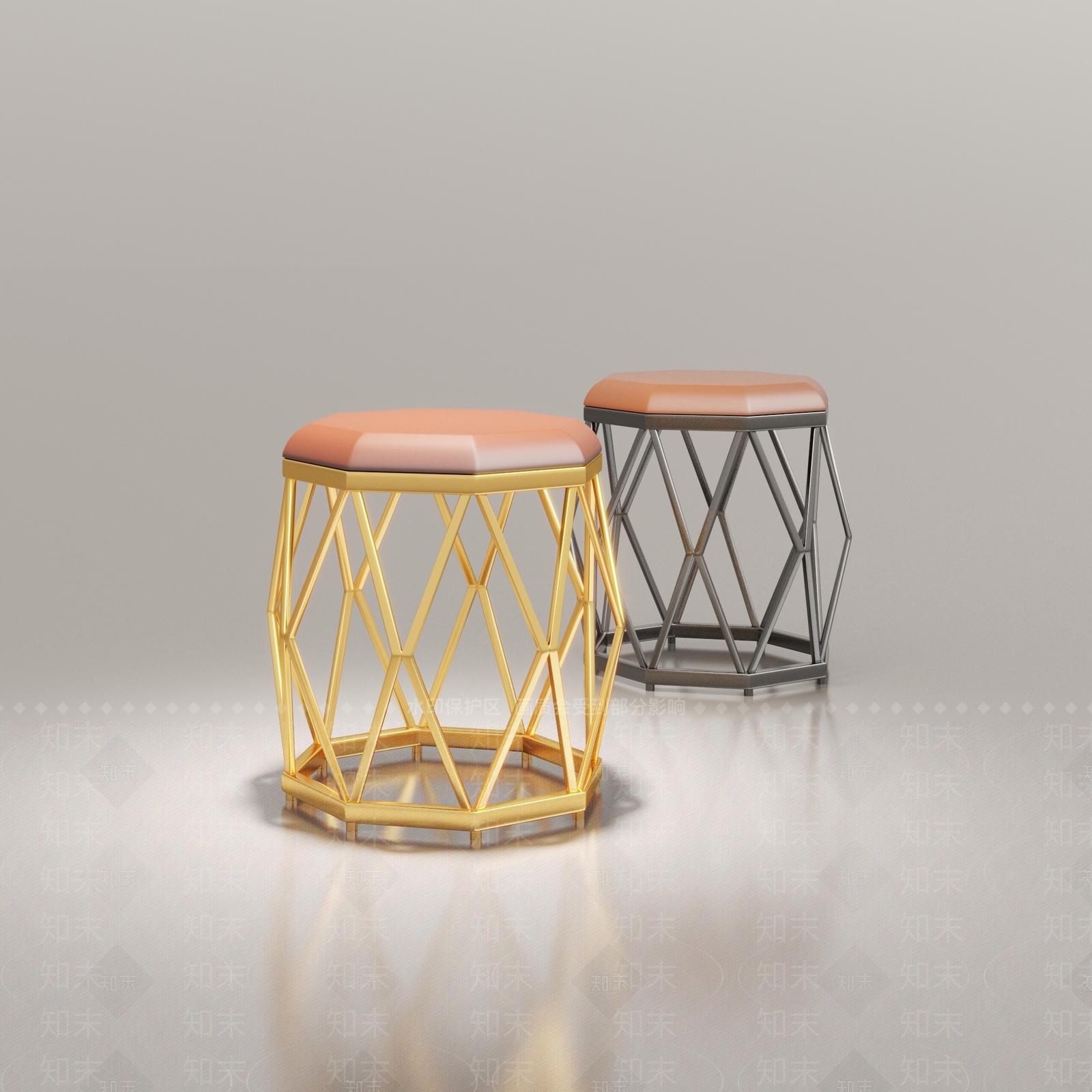 现代轻奢其他凳子3D模型下载【ID:1192096681】