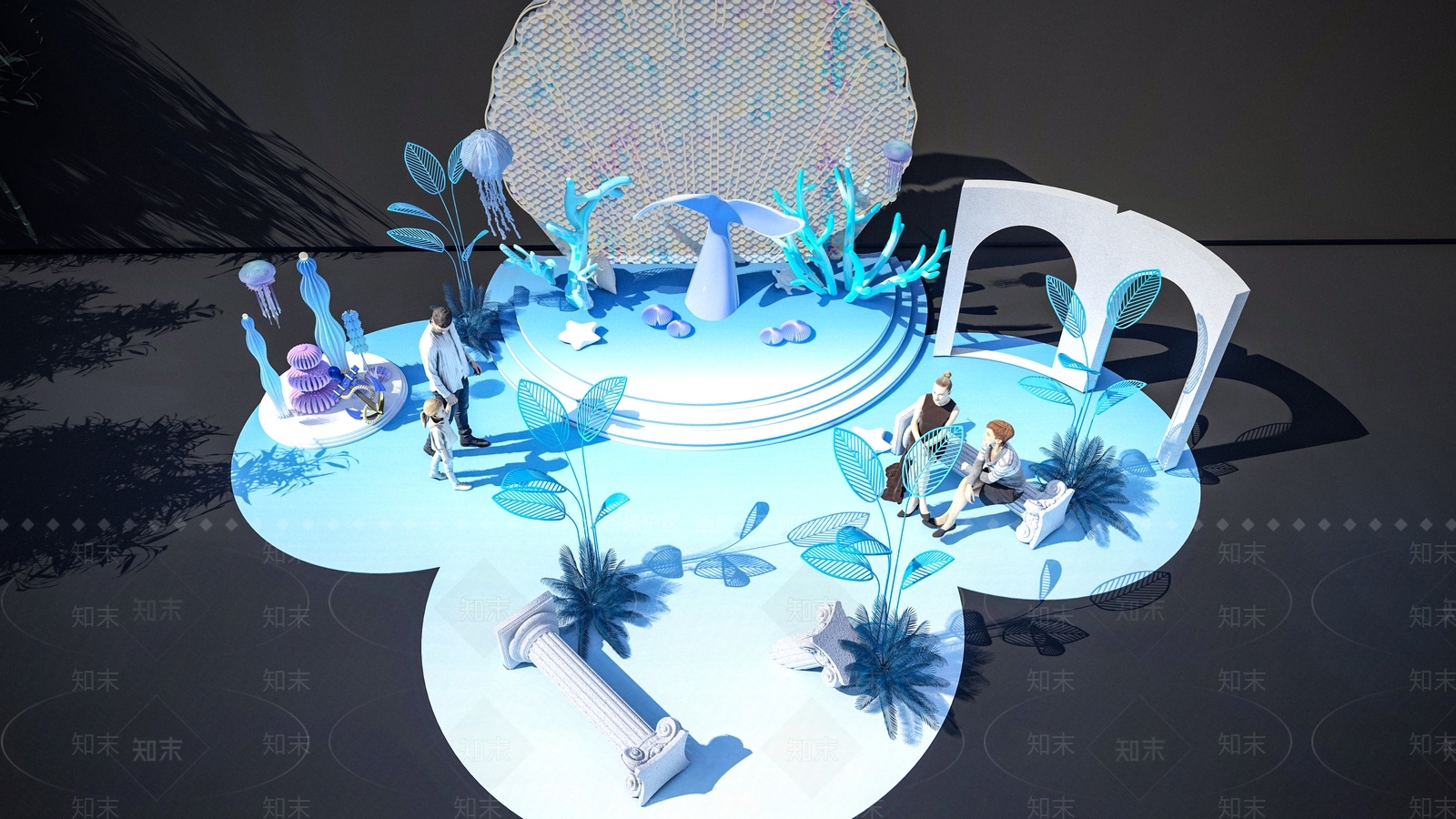 现代轻奢美陈SU模型下载【ID:1192100314】