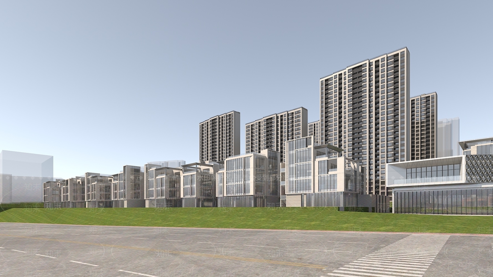 现代办公楼3D模型下载【ID:1192102218】