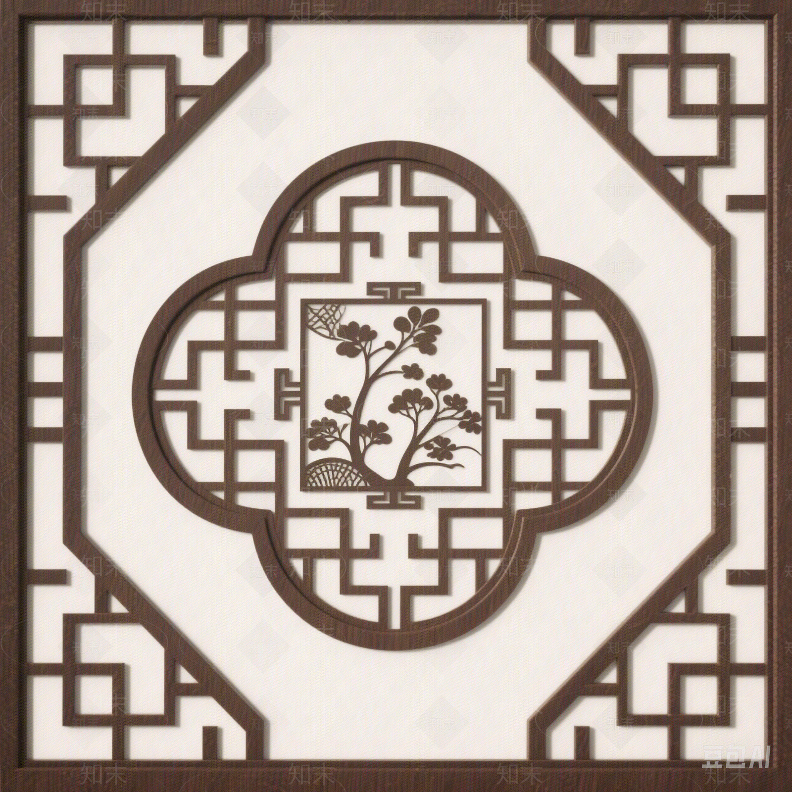 新中式中式花纹壁纸贴图下载【ID:1192104214】