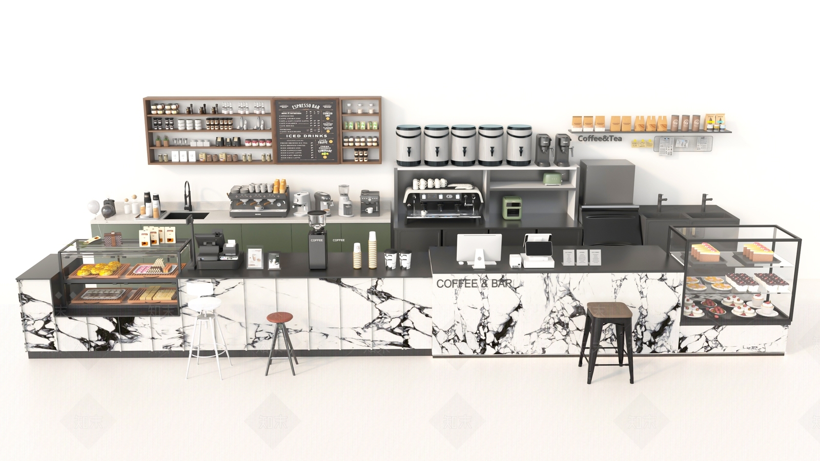 现代收银台SU模型下载【ID:1192105955】