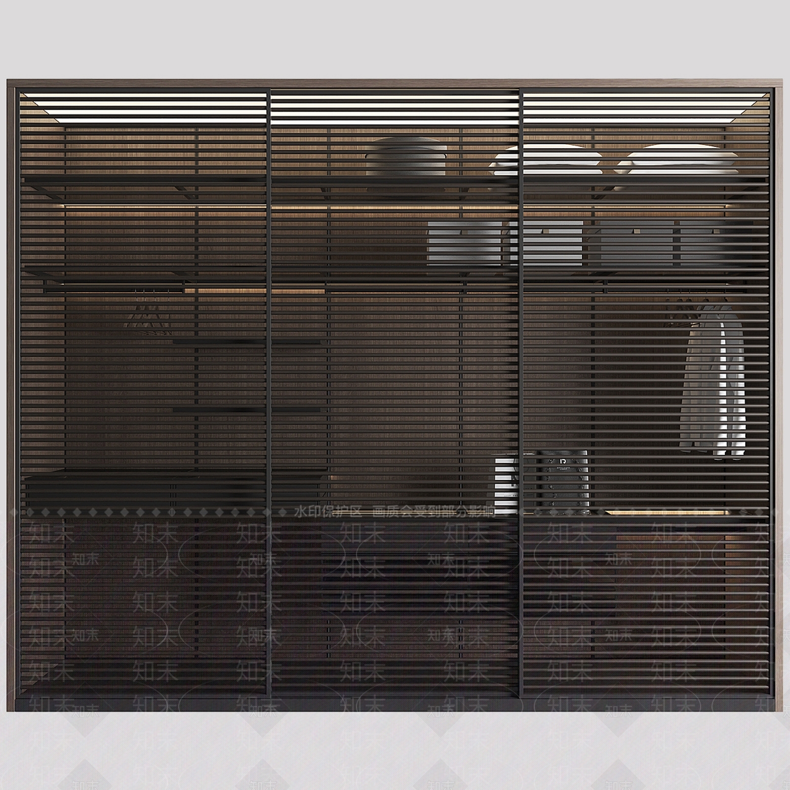 现代极简衣柜3D模型下载【ID:1192106531】