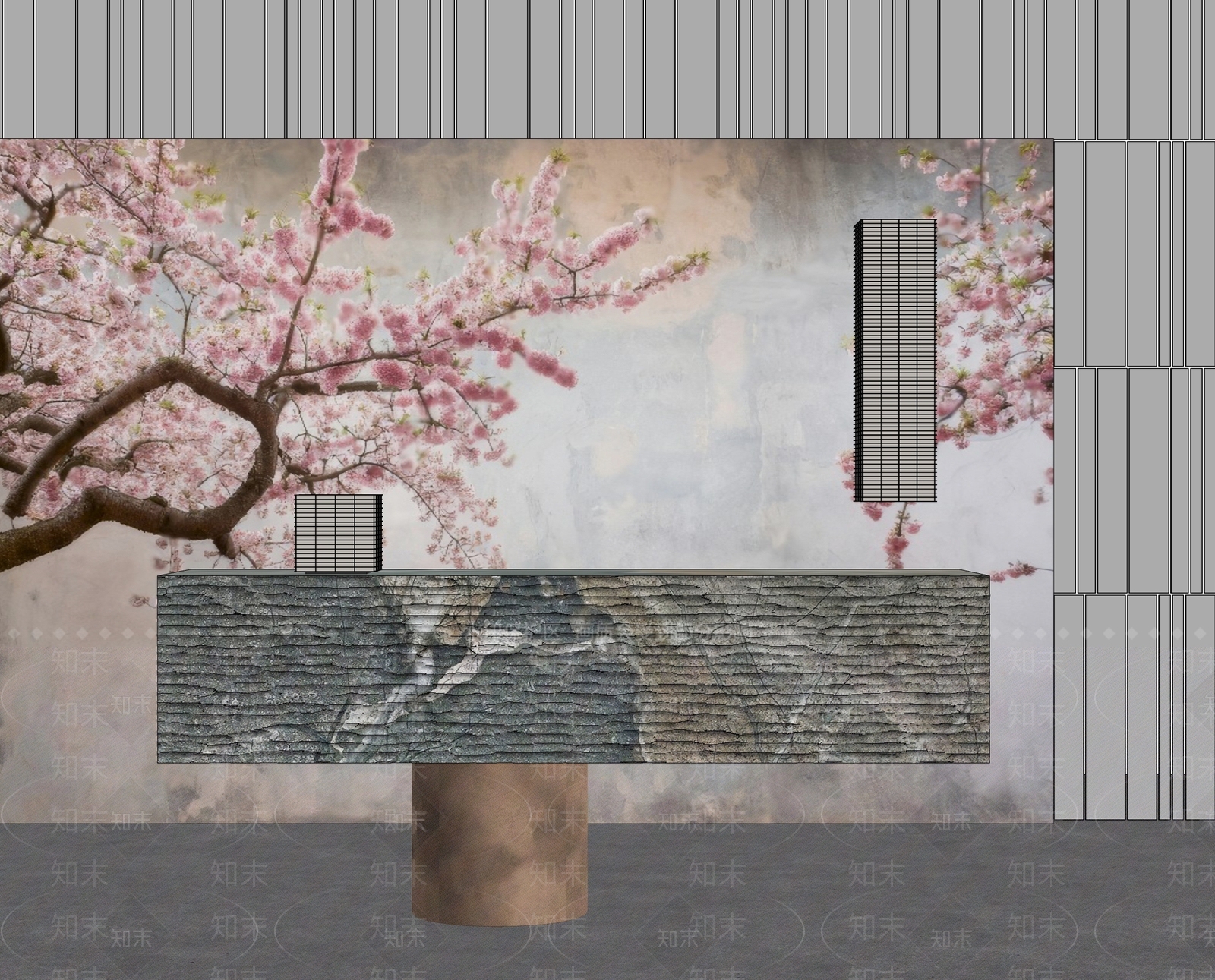 新中式中古前台SU模型下载【ID:1192107409】