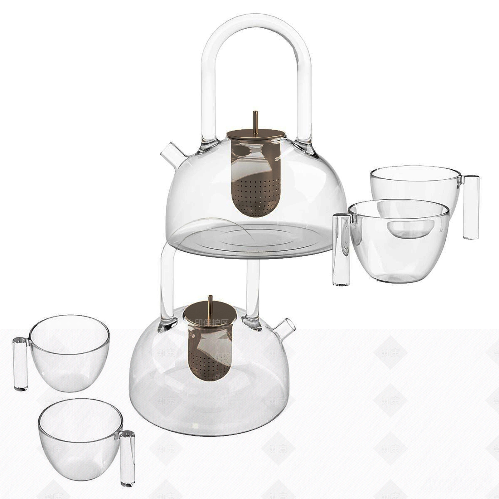 茶具3D模型下载【ID:1192107809】