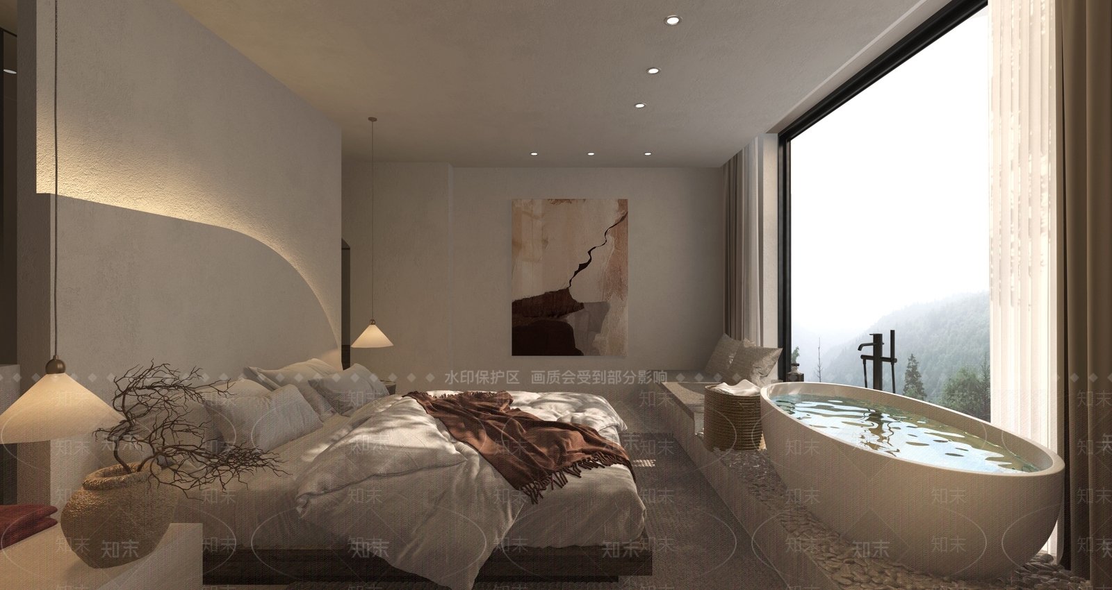 侘寂中古民宿3D模型下载【ID:1192109041】