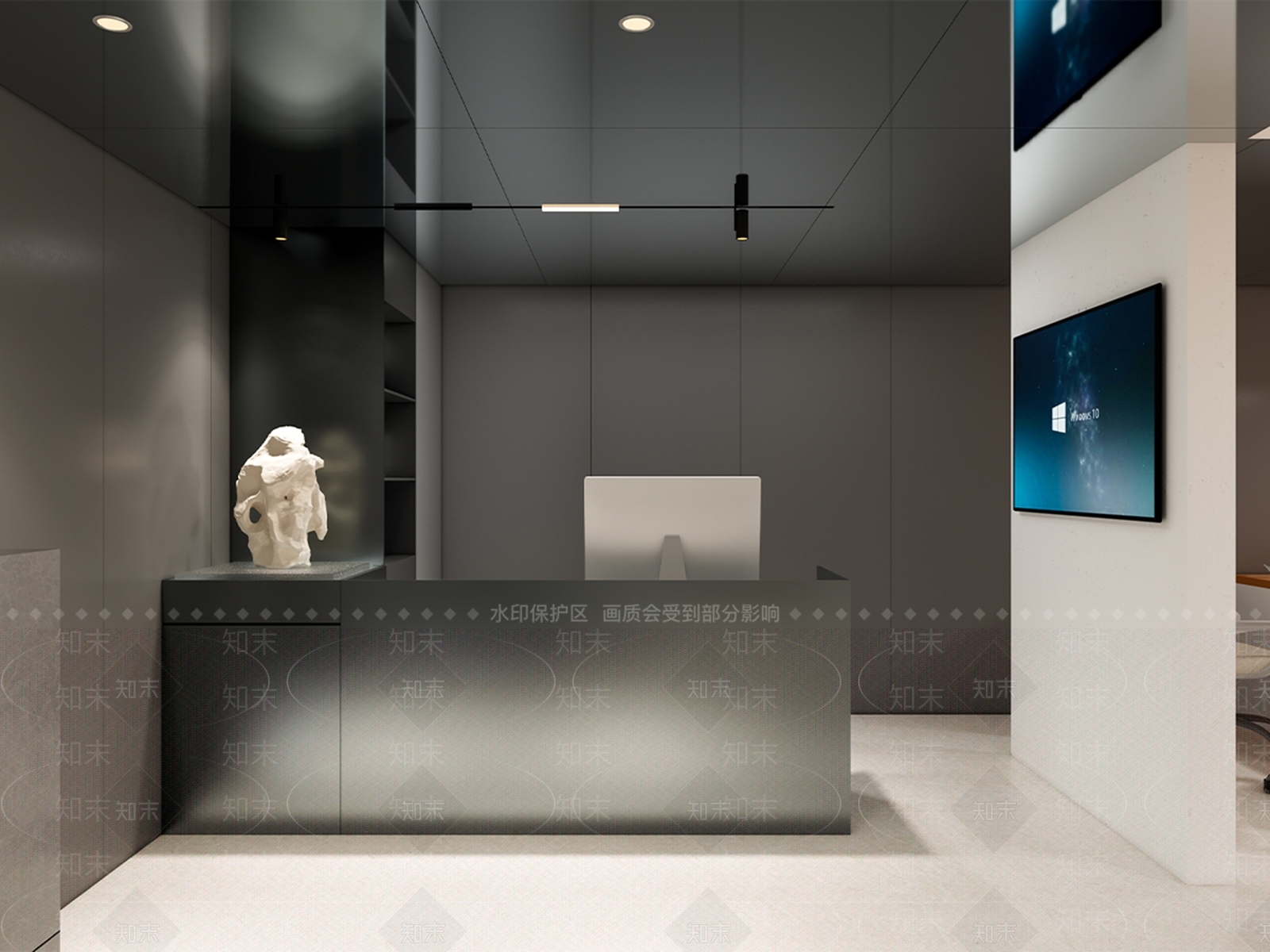 现代办公室SU模型下载【ID:1192109433】