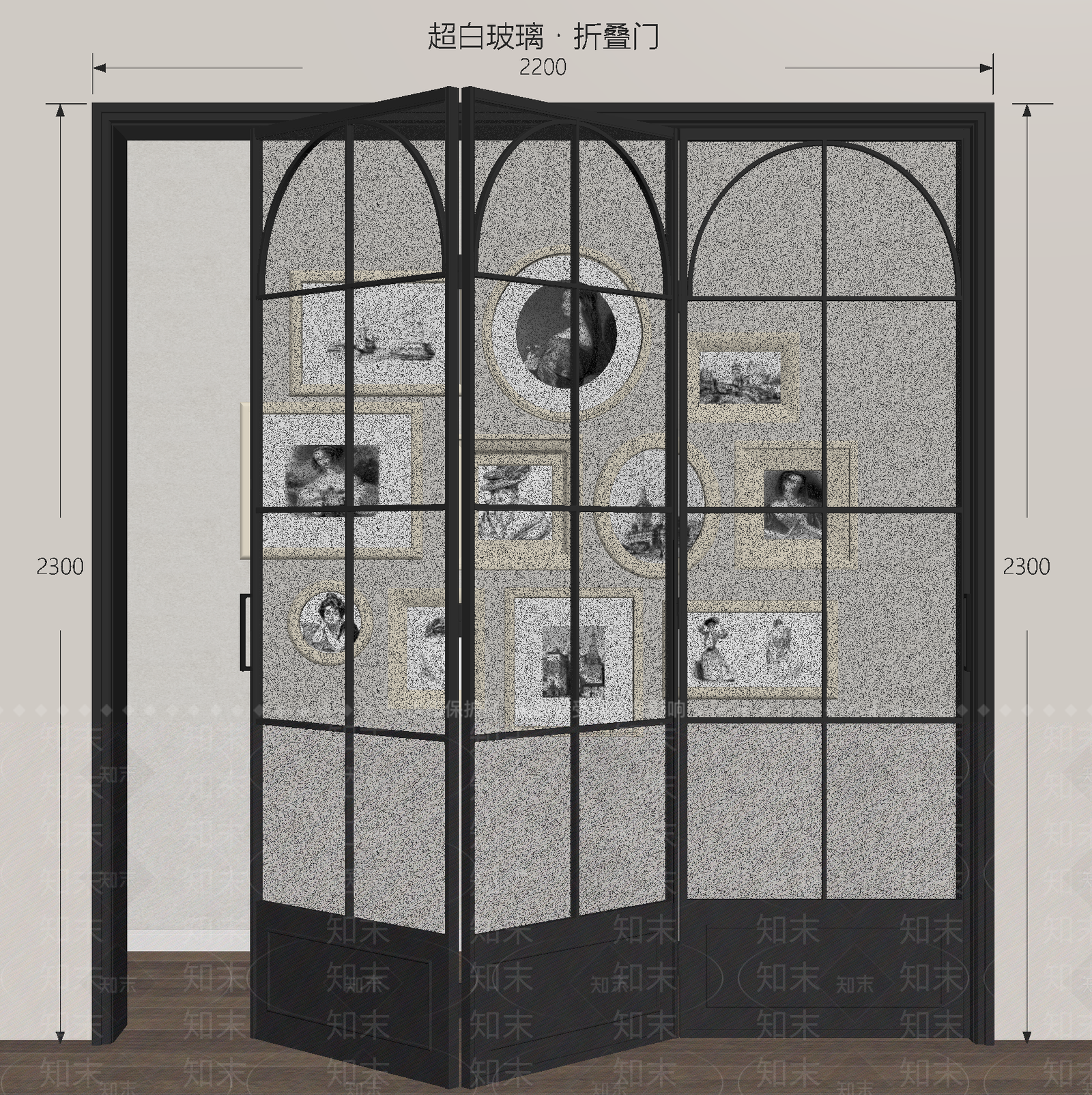 中古折叠门SU模型下载【ID:1192109767】