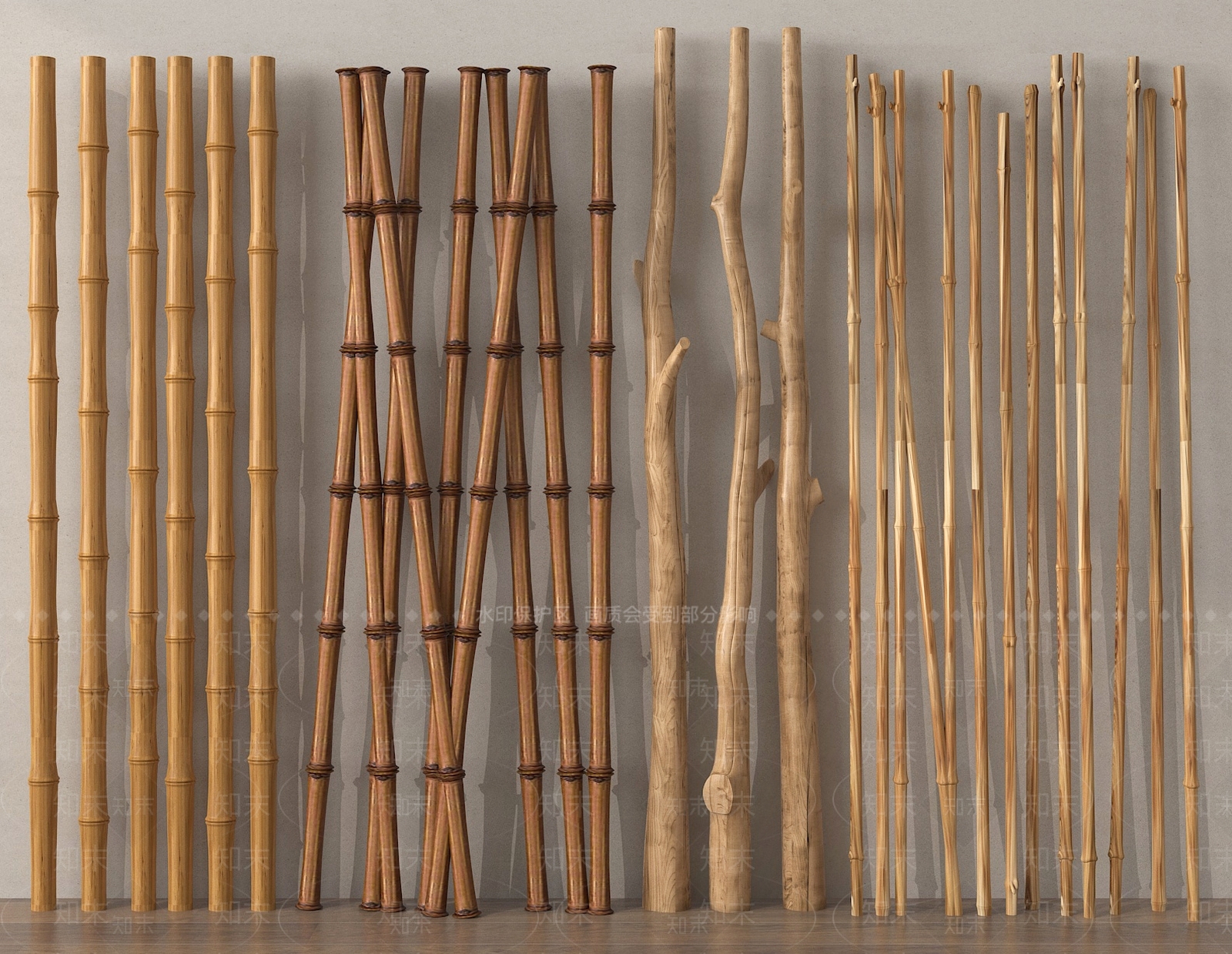 竹子SU模型下载【ID:1192111466】