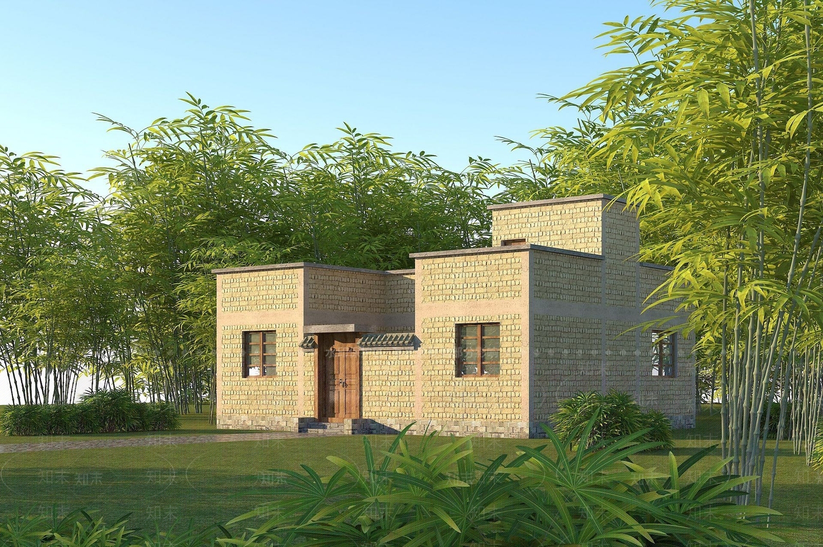 现代土房3D模型下载【ID:1192111427】